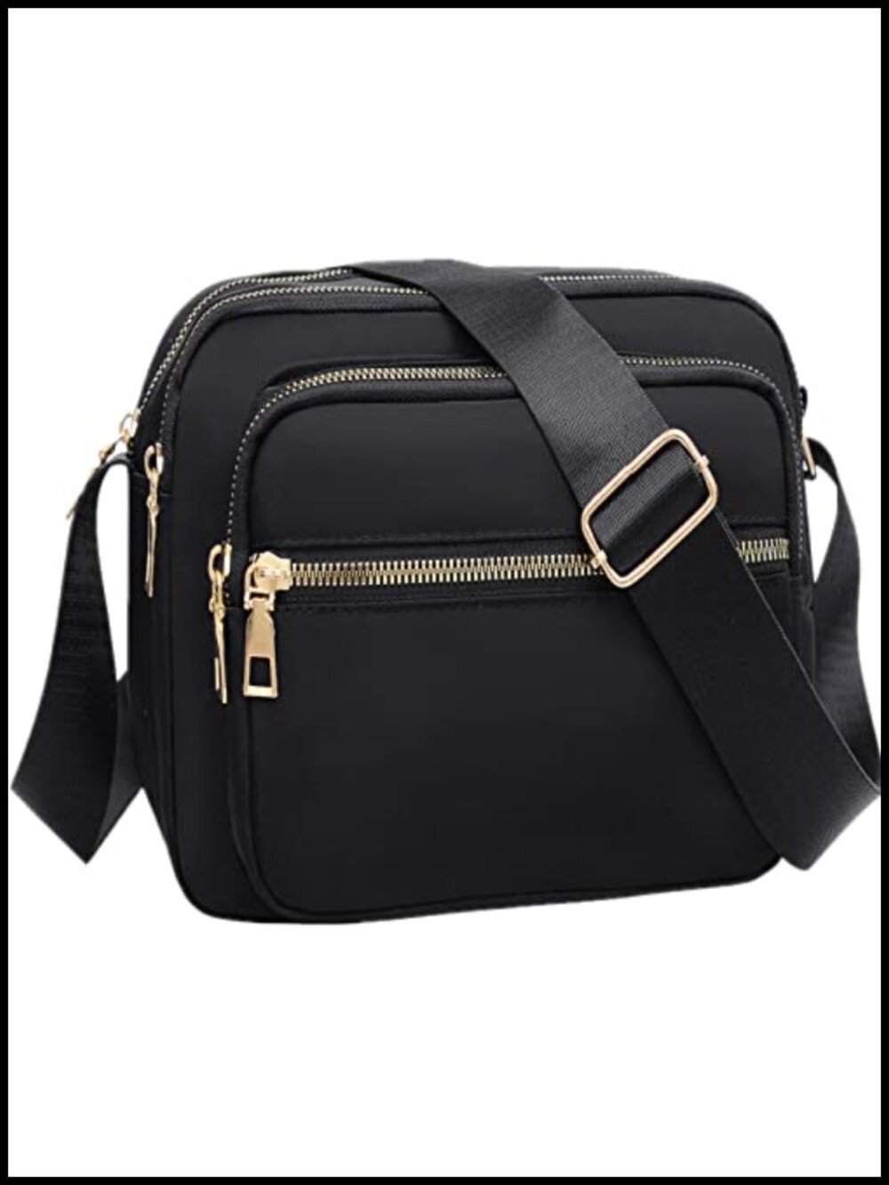 Nylon Crossbody Bag Waterproof Messenger Purse Casual Travel